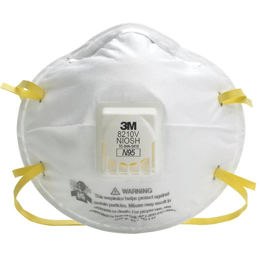 3M™ Particulate Respirator 8210V, N95 – 10 Respirators/Pack