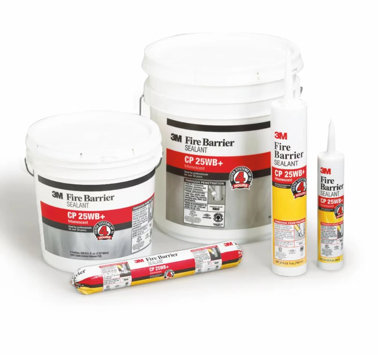 3M™ Fire Barrier Sealant CP 25WB+ – Red, 20 fl oz Sausage Pack