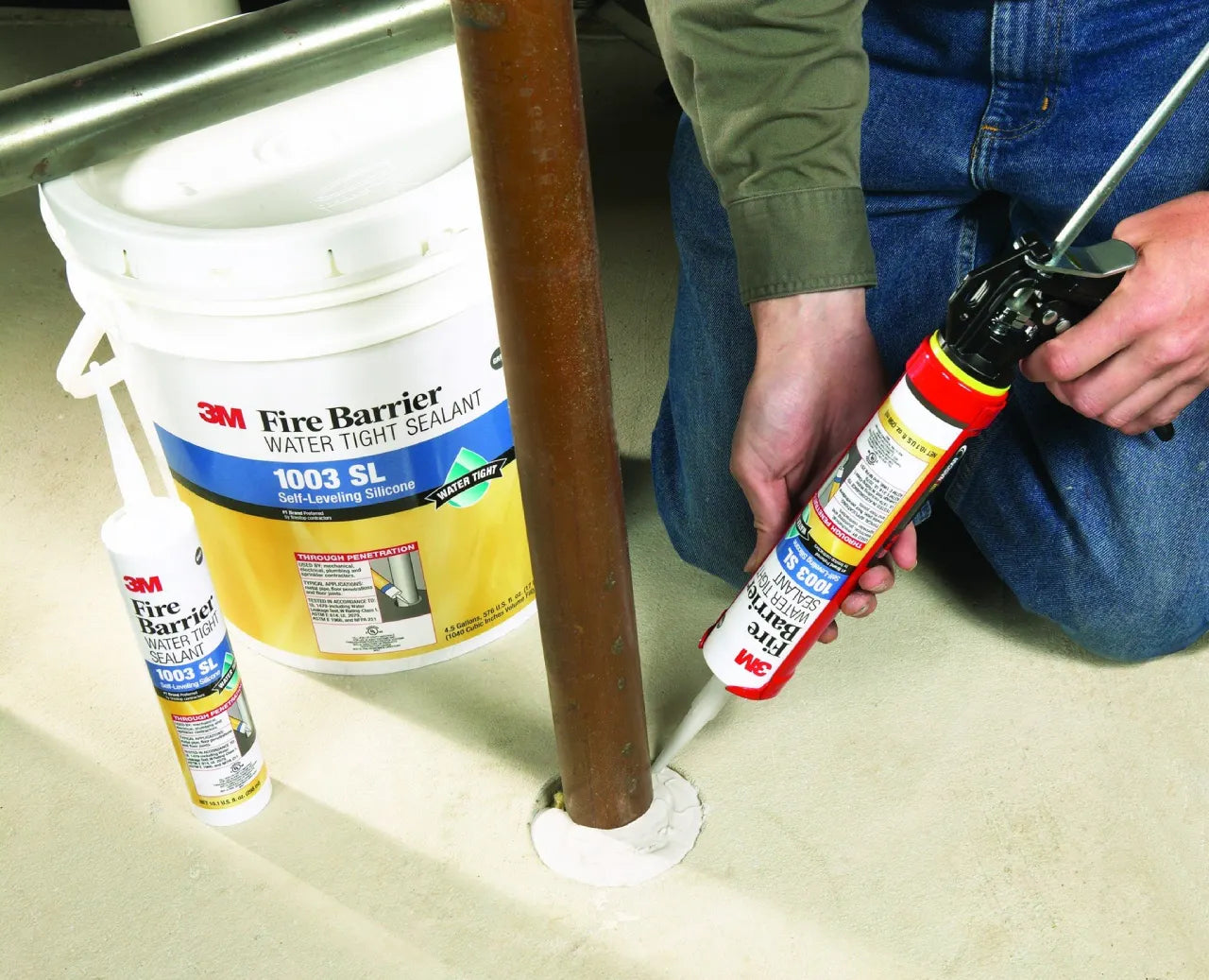 3M™ Fire Barrier Water Tight Sealant 1003 SL – Gray, 10.1 fl oz Cartridge