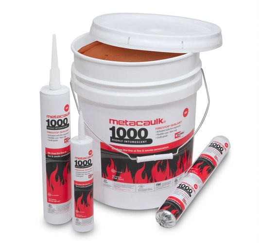 RectorSeal Metacaulk® 1000 Intumescent Firestop Sealant – Red, 10.3 oz Cartridge
