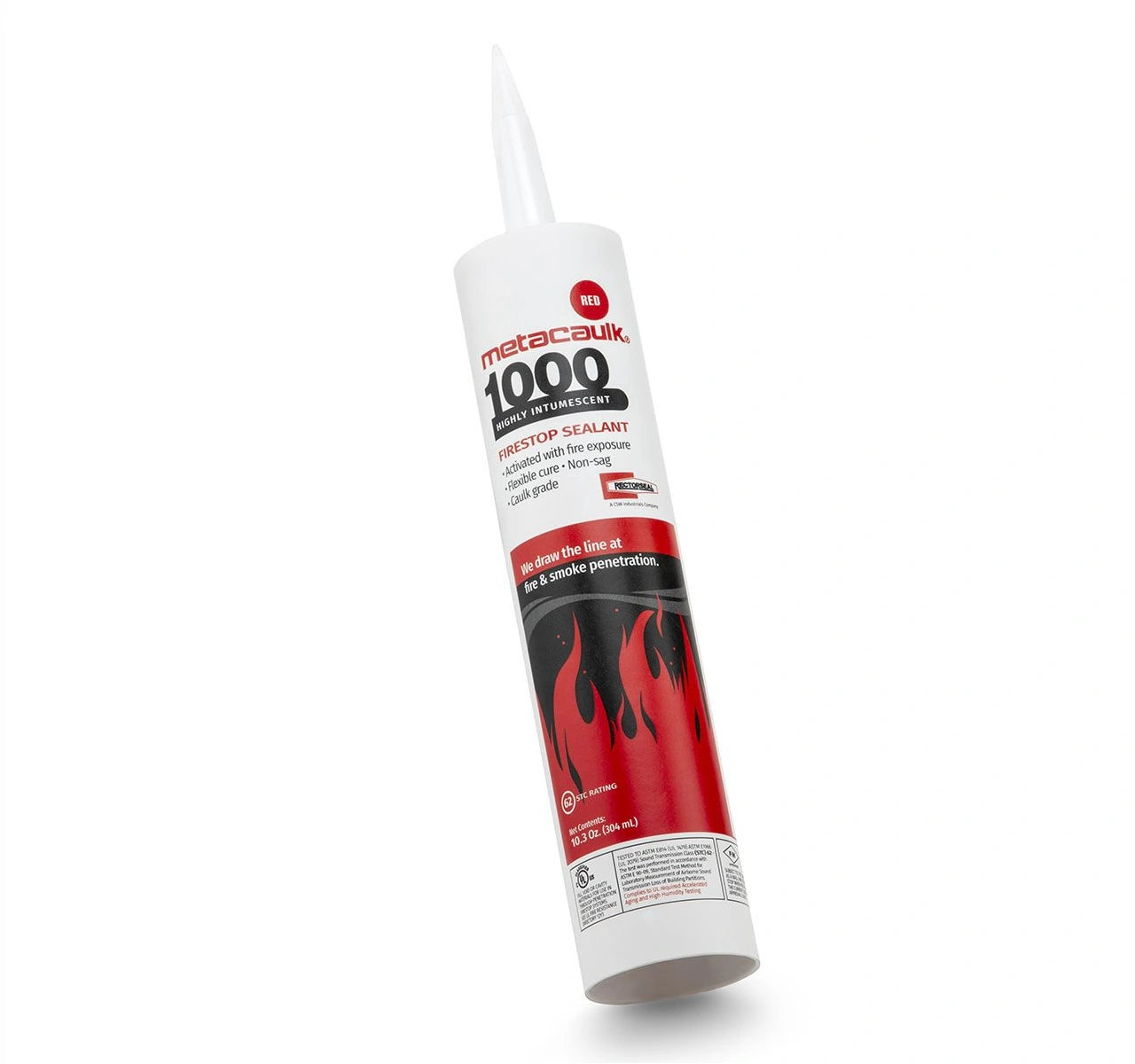 RectorSeal Metacaulk® 1000 Intumescent Firestop Sealant – Red, 10.3 oz Cartridge