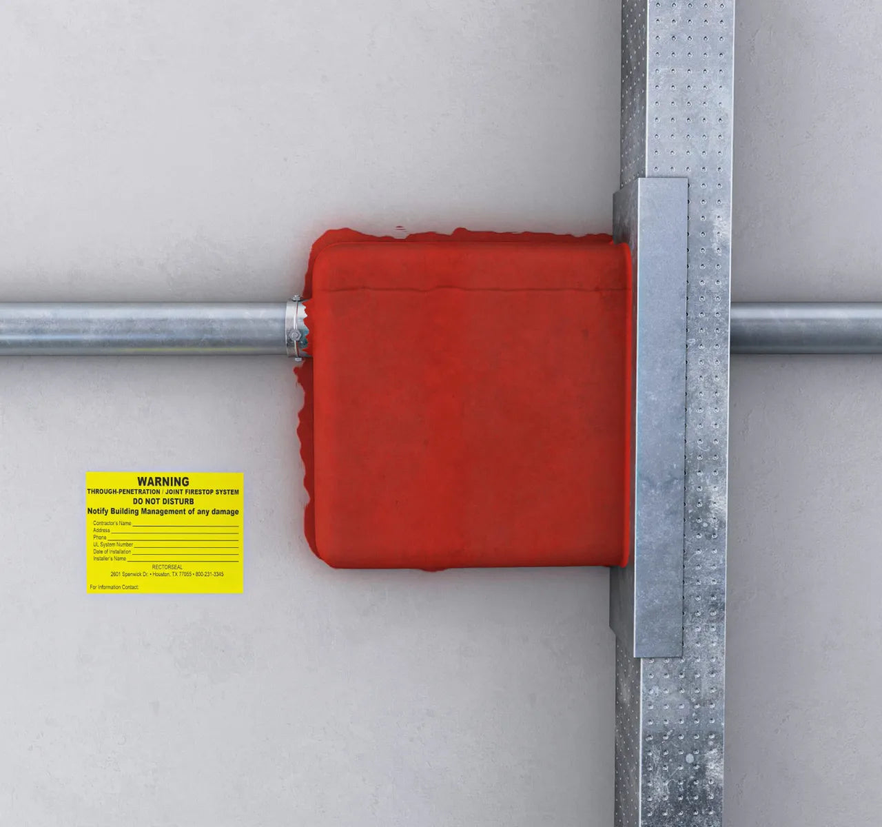 RectorSeal Metacaulk® Fire-Rated Putty Pads – 6" × 7"