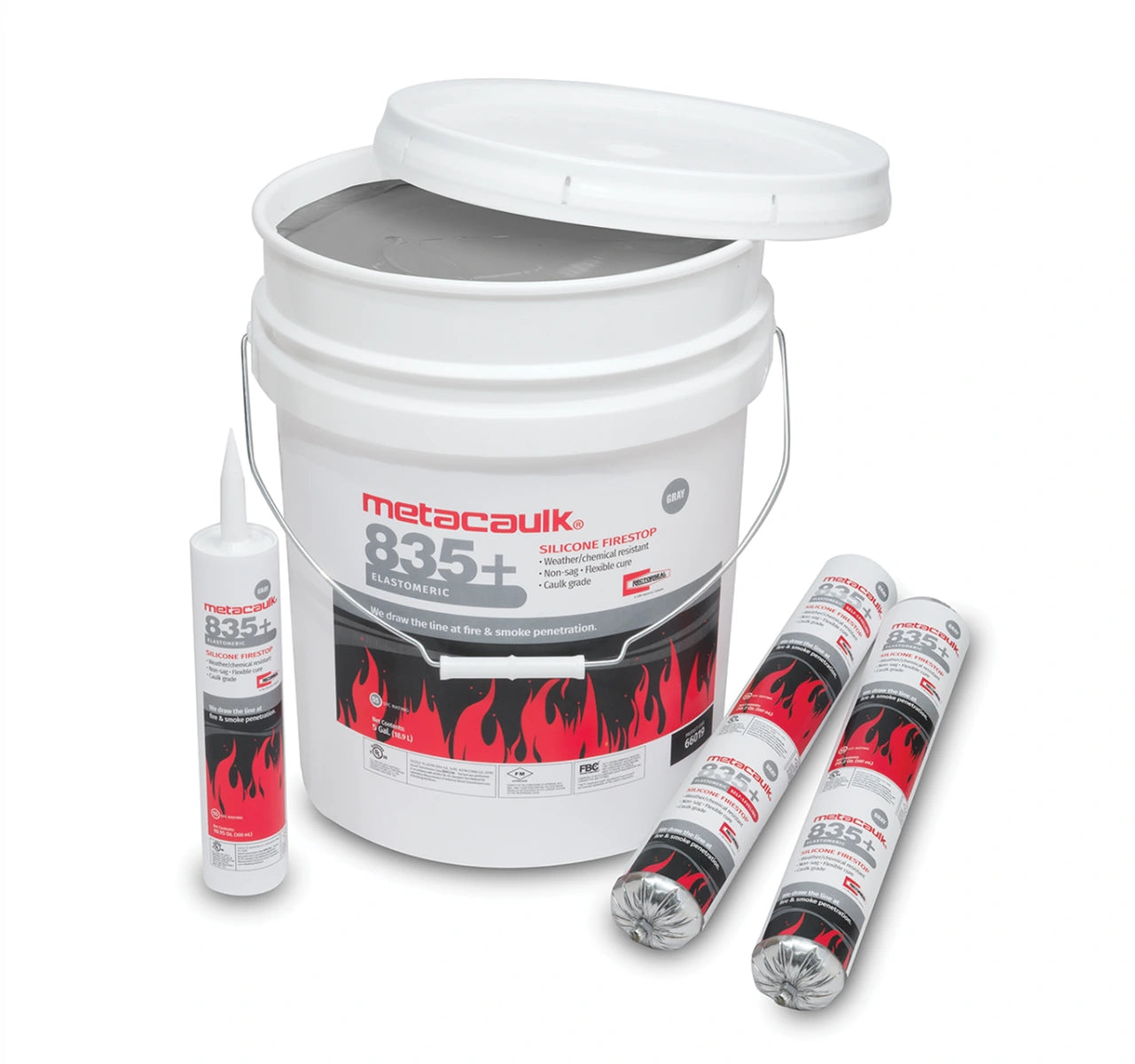 RectorSeal Metacaulk® MC 835+ Self-Leveling Firestop Sealant – Gray, 10.15 oz Cartridge