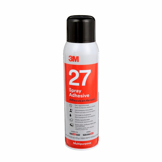 3M™ Multi-Purpose Spray Adhesive 27, Clear, 16 fl oz Can