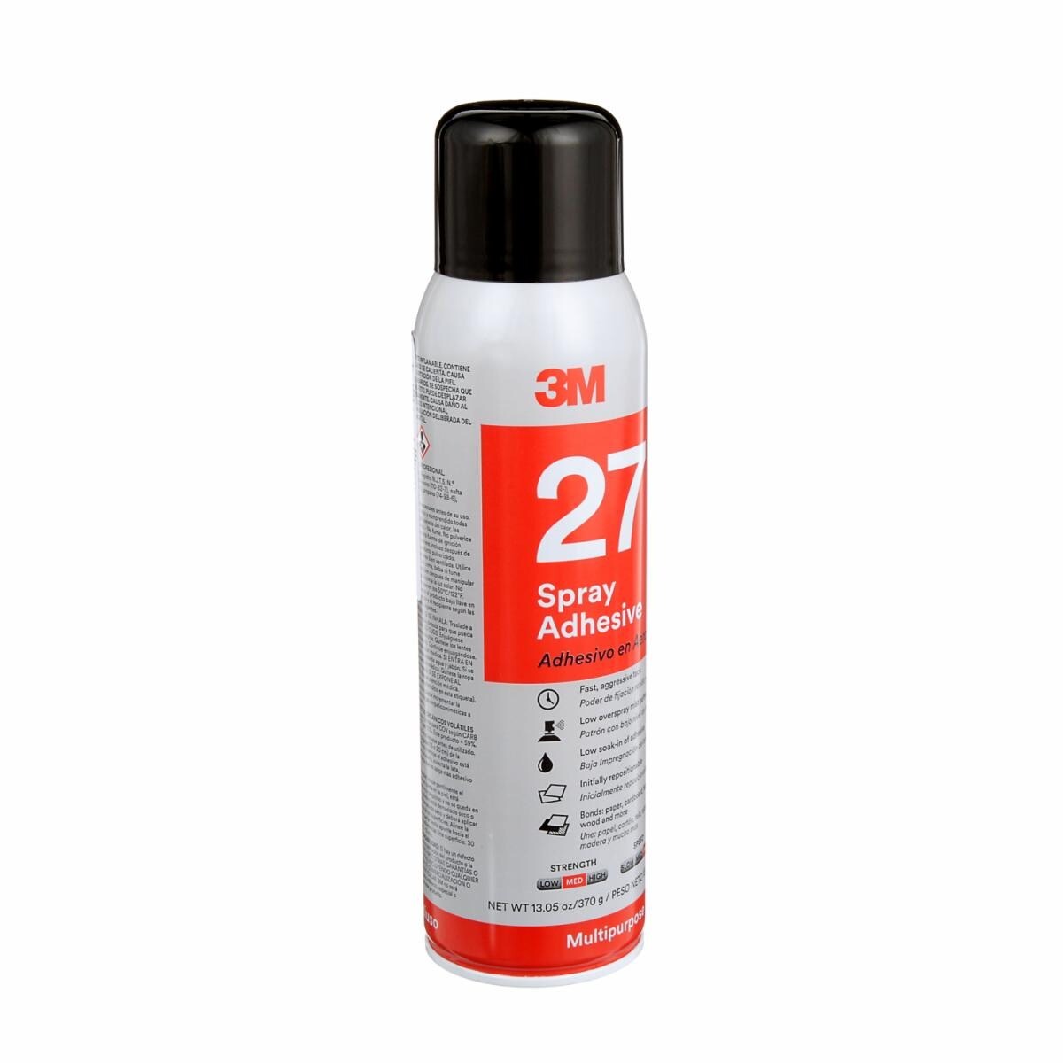 3M™ Multi-Purpose Spray Adhesive 27, Clear, 16 fl oz Can