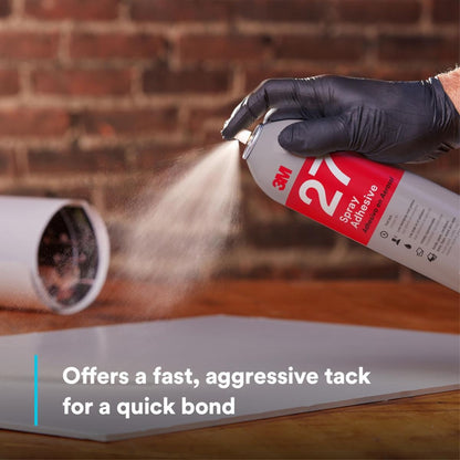 3M™ Multi-Purpose Spray Adhesive 27, Clear, 16 fl oz Can